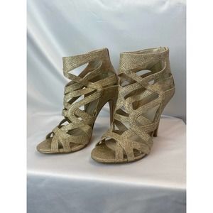 Giani Bini ALDO Gold Sparkly Heels - with Box